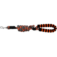 Correia para cão com pega EQUITHÈME - Haspen Preto / cabo laranja