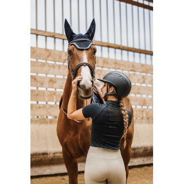 Polo Eu te amo Equithème Alice Preto