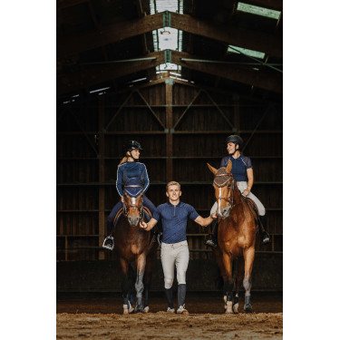 Polo Equithème Originals Agathe Marinho Azul-marinho