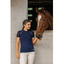 Polo Equithème Originals Agathe Marinho Azul-marinho