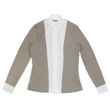 Camisa Equithème Julie  Cinzento-acastanhado Castanho
