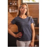 T-shirt Pénélope Iconic Strass Marinho Azul-marinho