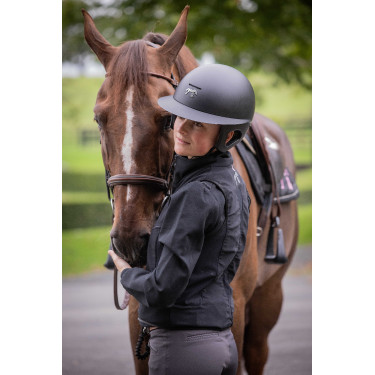 Capacete Penélope viseira longa Preto fosco