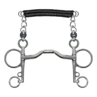 Freio pelham Metalab Elite curvado hastes longas