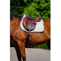 Almofada de sela Equithème Chic Cinza claro Cinzento Almofada de sela Equithème Chic Cinza claro Cinzento