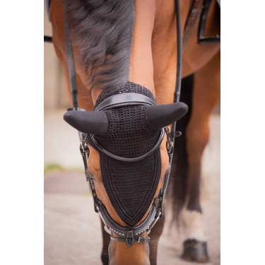 Orelheiras anti-moscas PADDOCK - Soundless longo Preto