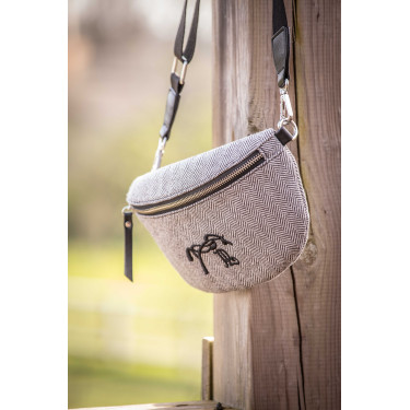 Bolsa de cintura Pénélope Chevron Preto