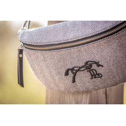 Bolsa de cintura Pénélope Chevron Preto