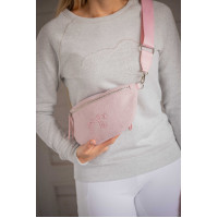 Bolsa de cintura Pénélope Chevron Rosa Bolsa de cintura Pénélope Chevron Rosa