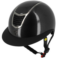 Capacete Equithème Airy LM Preto carbono brilhante