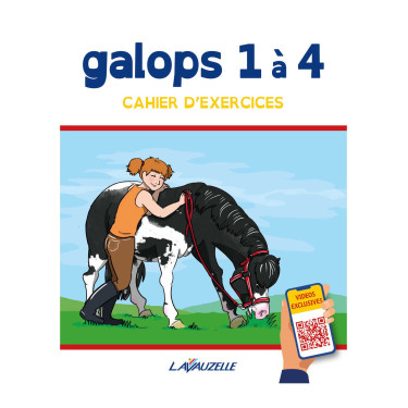 Caderno de exercícios galope 1 a 4 com vídeos Lavauzelle