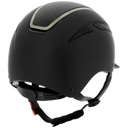 Capacete EQUITHEME Agris Cromado preto carbono Capacete EQUITHEME Agris Cromado preto carbono