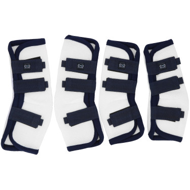 Polainas anti-moscas Riding World em conjunto de 4 Branco