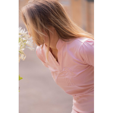 Polo Iliana Penélope Rosa em pó Polo Iliana Penélope Rosa em pó