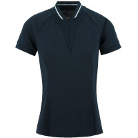 Pólo Equithème Elodie de mangas curtas Azul-marinho Pólo Equithème Elodie de mangas curtas Azul-marinho