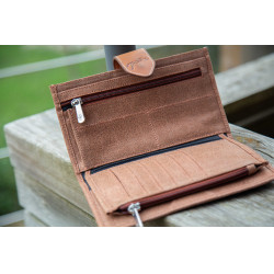 Carteira Pénélope Bertille Conhaque Castanho