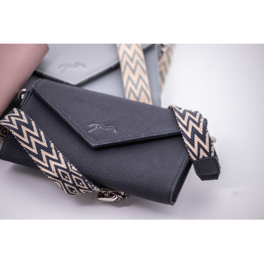 Phone Pocket Pénélope couro perfurado preto Phone Pocket Pénélope couro perfurado preto