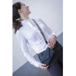 Phone Pocket Pénélope couro perfurado preto Phone Pocket Pénélope couro perfurado preto