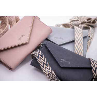 Phone Pocket Pénélope couro perfurado preto Phone Pocket Pénélope couro perfurado preto