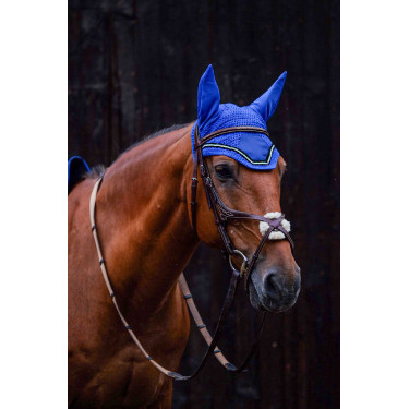 Boné antimosca Equithème Domino Azul royal