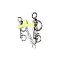 Freio pelham Metalab Flexi Soft meia-lua hastes curtas Verde Freio pelham Metalab Flexi Soft meia-lua hastes curtas Verde