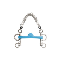 Mors pelham Metalab Flexi meia-lua hastes curtas Azul Mors pelham Metalab Flexi meia-lua hastes curtas Azul