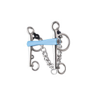 Mors pelham Metalab Flexi reto hastes longas Azul Mors pelham Metalab Flexi reto hastes longas Azul