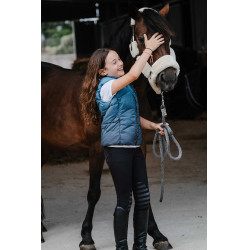 Colete acolchoado sem mangas Equithème Lina infantil Turquesa Azul Colete acolchoado sem mangas Equithème Lina infantil Turquesa Azul