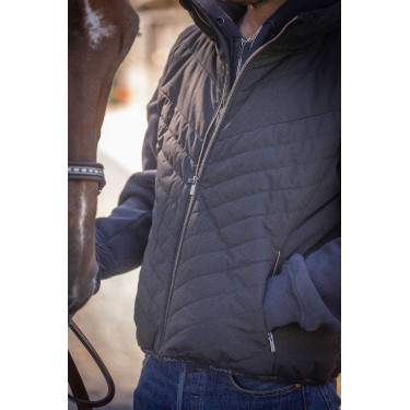 Colete sem mangas Longueil Paddock Sports Preto Colete sem mangas Longueil Paddock Sports Preto