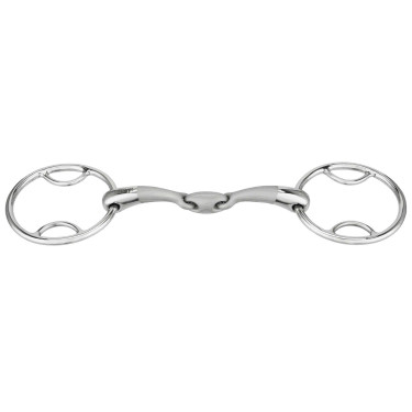 Mors 2 anéis Sprenger Satinox com passagens de dupla rutura Mors 2 anéis Sprenger Satinox com passagens de dupla rutura