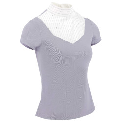 Polo Equithème Lerma de mangas curtas Violeta