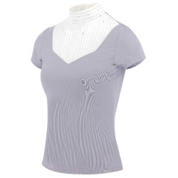 Polo Equithème Lerma de mangas curtas Violeta