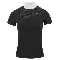 Polo Equithème London de mangas curtas Preto