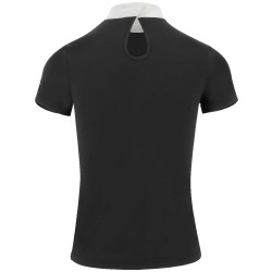 Polo Equithème London de mangas curtas Preto