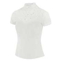 Polo Equithème Vilamoura de mangas curtas Branco