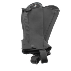 Mini-chaps Pénélope Prisca couro Preto