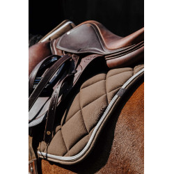 Almofada de sela Equithème Classic Castanho escuro