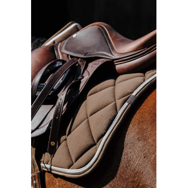 Almofada de sela Equithème Classic Castanho escuro