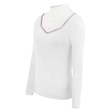 Polo Equithème Cabourg lange mouwen Branco