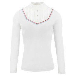 Polo Equithème Cabourg lange mouwen Branco