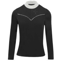 Polo Equithème Valencia de manga comprida Preto Polo Equithème Valencia de manga comprida Preto