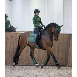 Tapete LeMieux Loire Classic Dressage Square Verde caçador