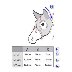 Máscara antistresse Lami-Cell Titanium com orelhas Preto