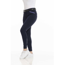 Calça Equithème Kylie com assento de silicone Azul-marinho Calça Equithème Kylie com assento de silicone Azul-marinho