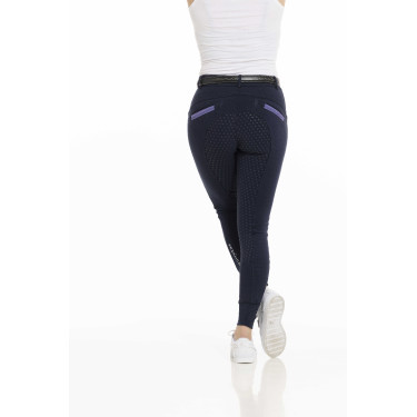 Calça Equithème Kylie com assento de silicone Azul-marinho Calça Equithème Kylie com assento de silicone Azul-marinho