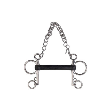 Mors Pelham Metalab borracha macia reta