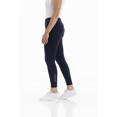Calça Equithème Pamela com silicone Azul-marinho