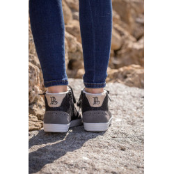 Tênis Jupiter Cano Alto Pénélope Preto / cinza Cinzento