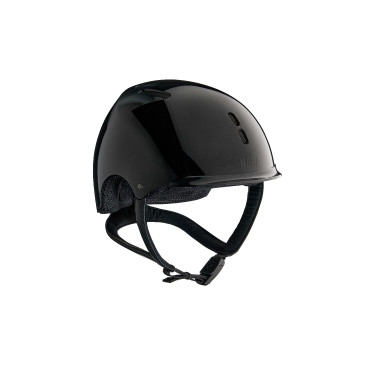Capacete de equitação NACA Gravity S carbono Preto carbono brilhante / ouro rosa