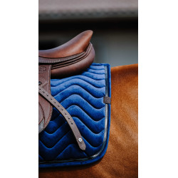 Almofada de sela Equithème Glossy Azul-marinho